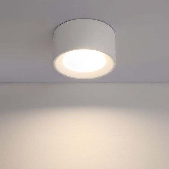 NETTLIFE utanpåliggande spotlight 4 st rund, utanpåliggande spotlight vit, utanpåliggande Lampa Gx53 platt modern