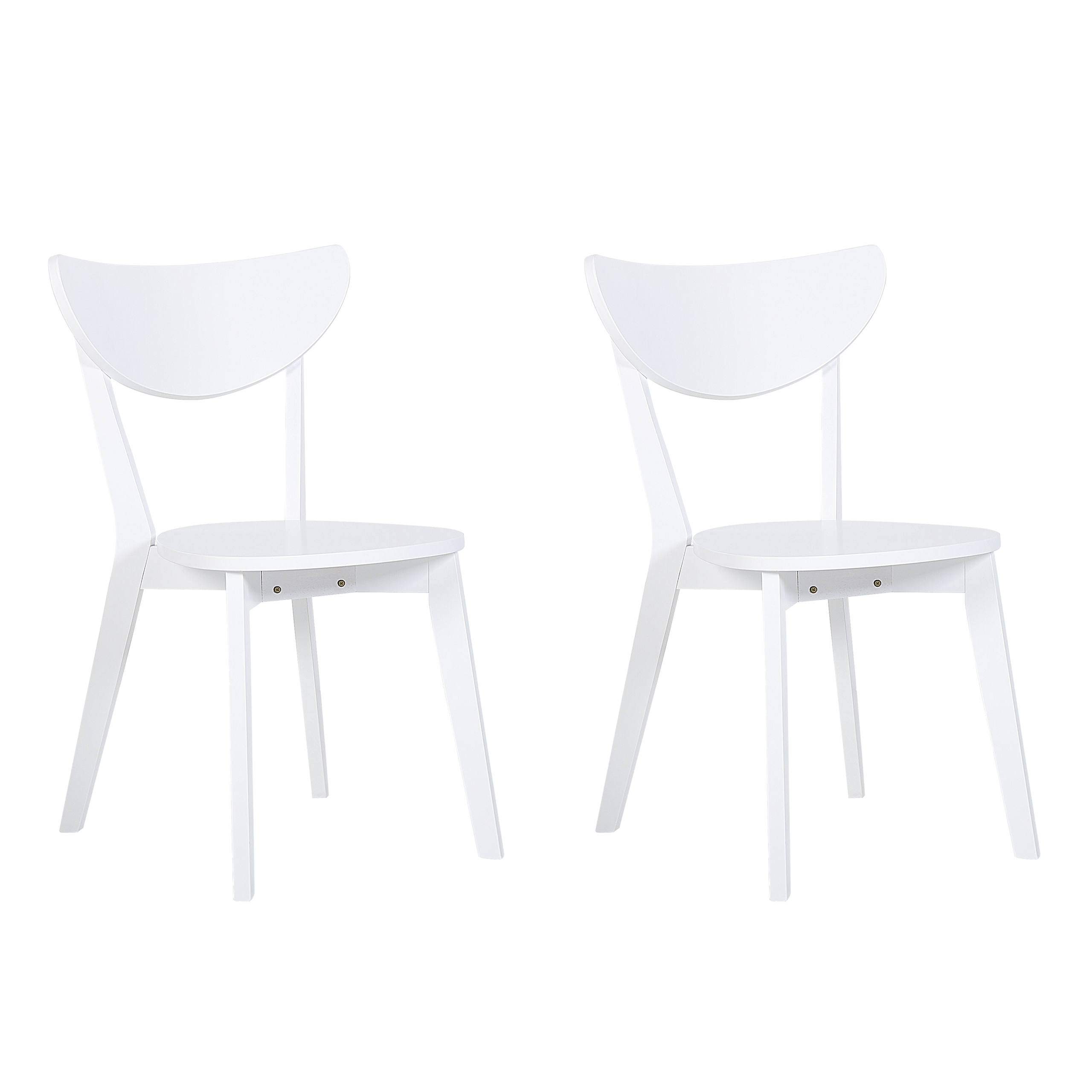 Set med 2 matstolar ROXBY Vit