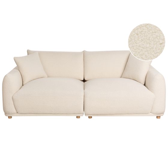 Soffa 3-sits JUBEK Bouclé Off-White
