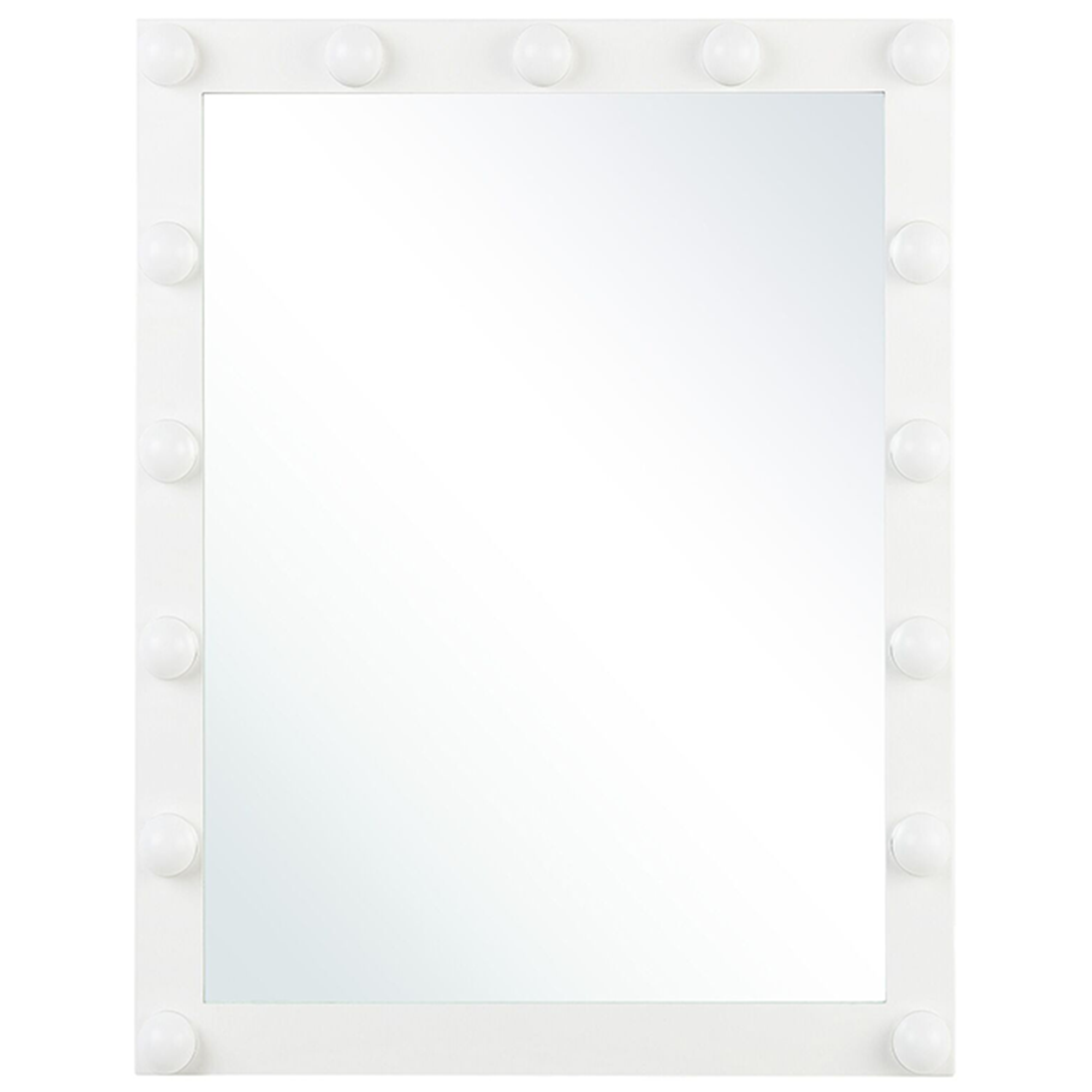 Badrumsspegel med LED ODENAS 50 cm 60 cm Vit