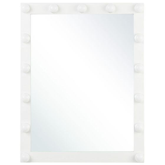 Badrumsspegel med LED ODENAS 50 cm 60 cm Vit