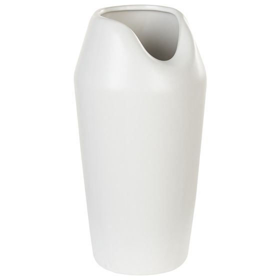 Dekorationsvas APAMEA 33 cm Stengods Vit