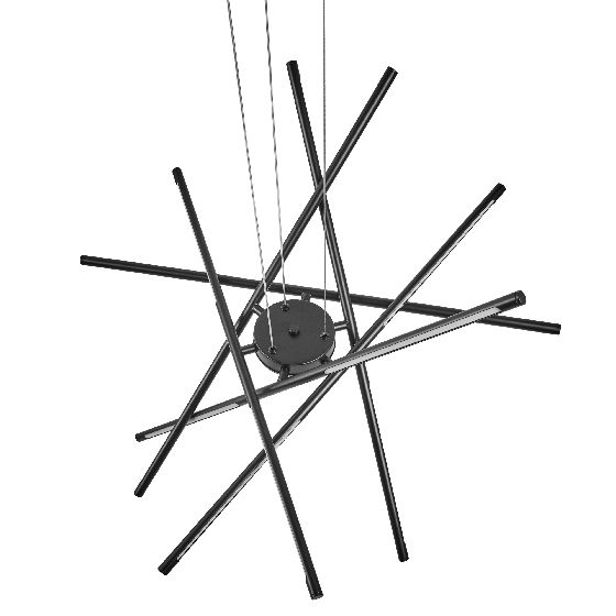 LED-pendellampa PALUN med dimmer Metall Svart