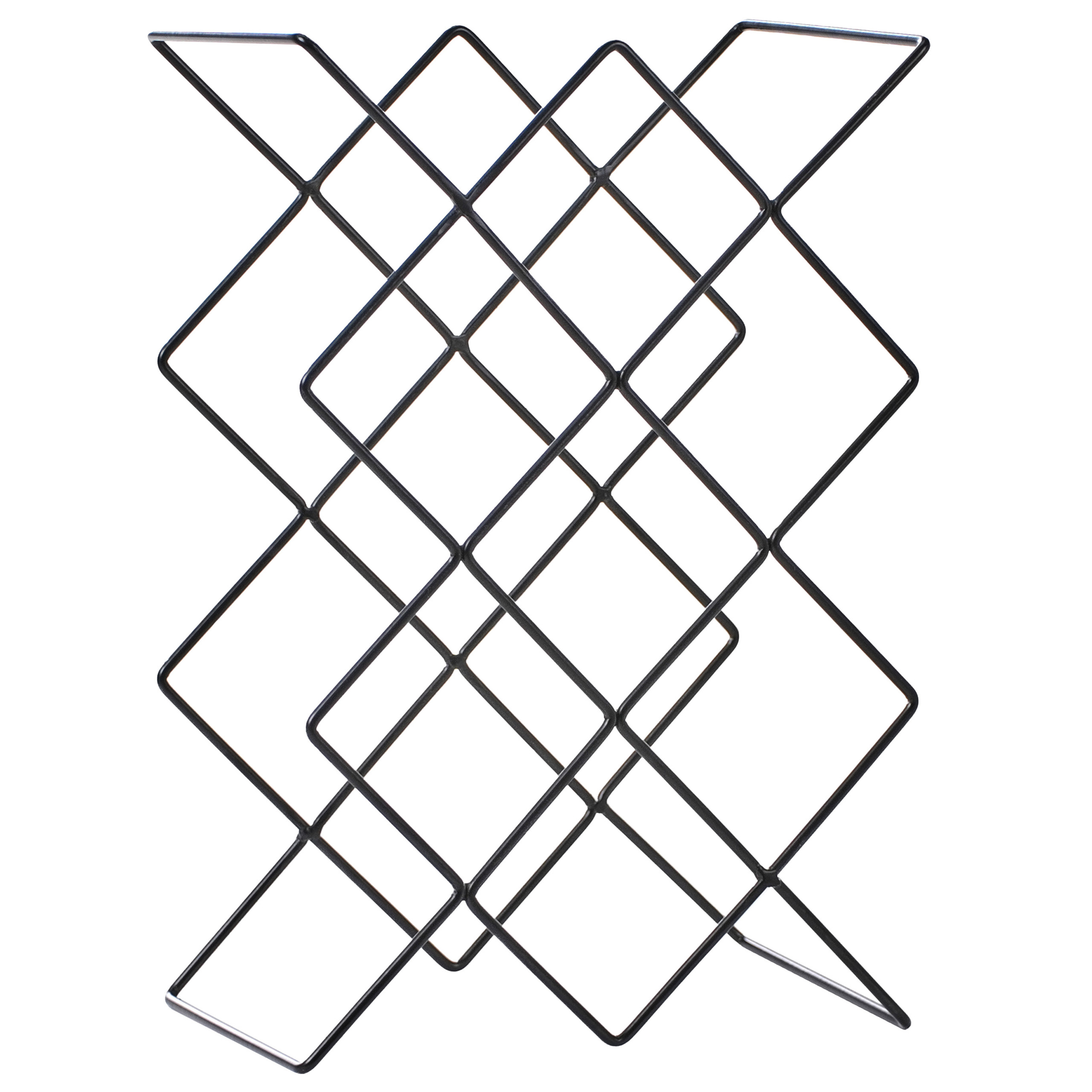 Vinställ RATHKEALE Metall Svart