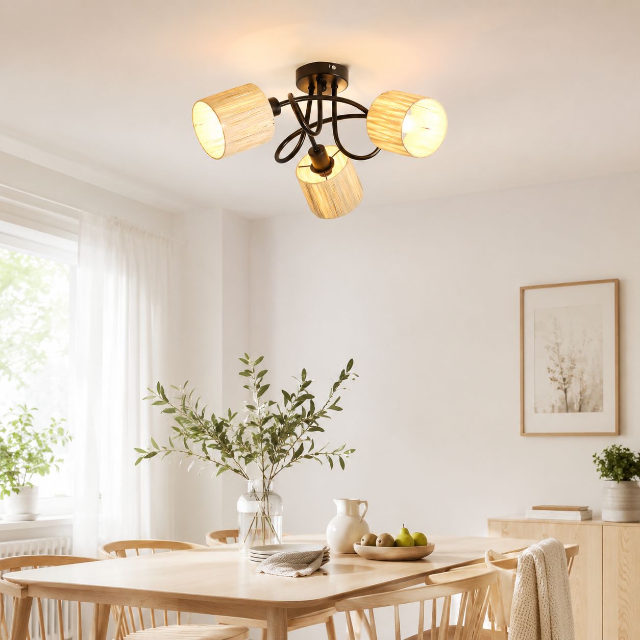 NETTLIFE taklampa med 3 lampor för hallen - Vintage - taklampa