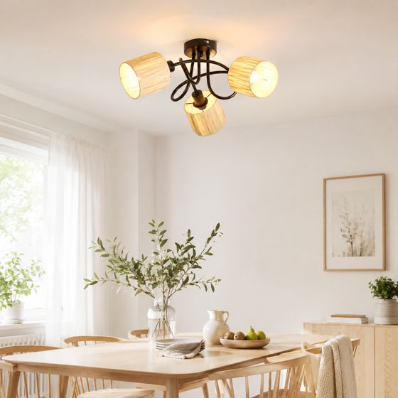 NETTLIFE taklampa med 3 lampor för hallen - Vintage - taklampa