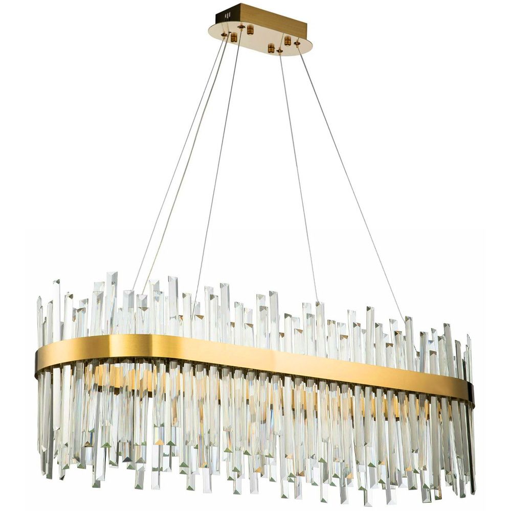 TOOLIGHT hängande taklampa APP1513-CP80 Borstat guld 35x80x95cm