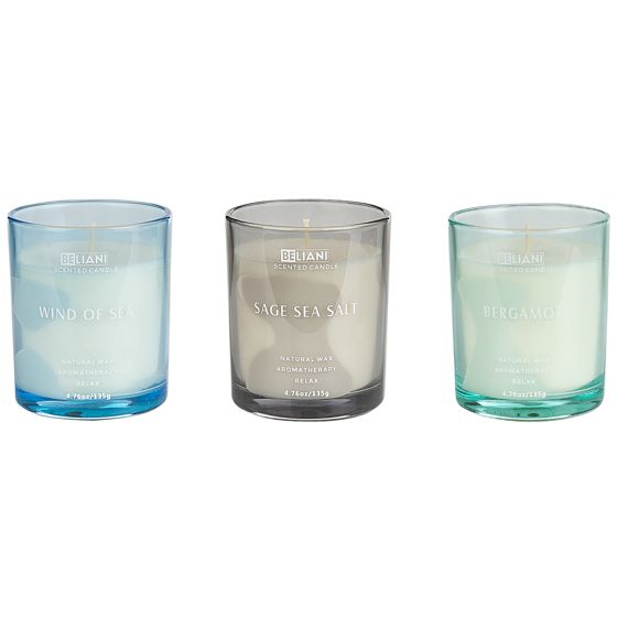 Doftljus 3-pack SHEER JOY Sojavax Friska doftnoter