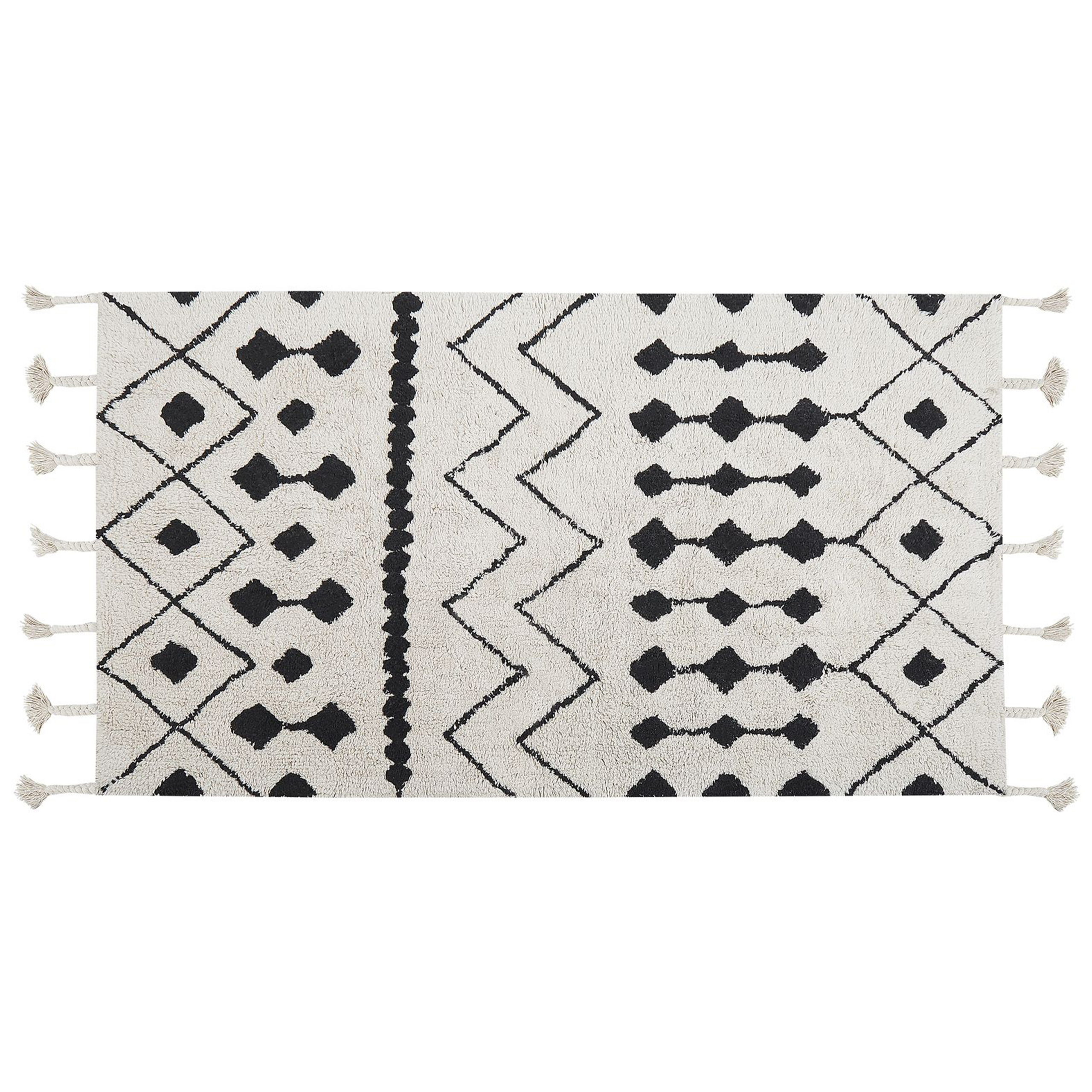 Matta KHEMISSET Off-White 80 x 150 cm Bomull