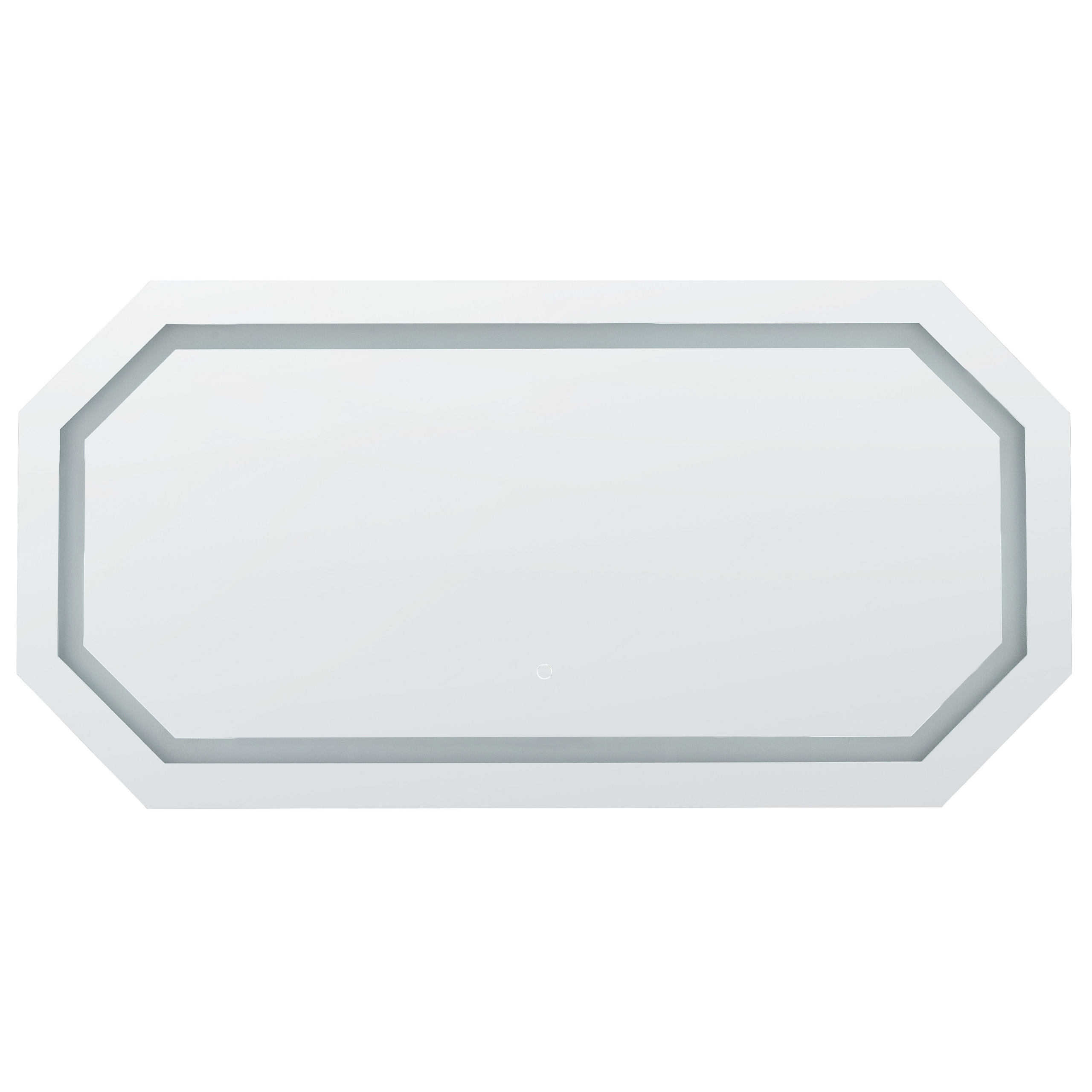 Badrumsspegel med LED LOCMARIAQUER 120 cm 60 cm Silver
