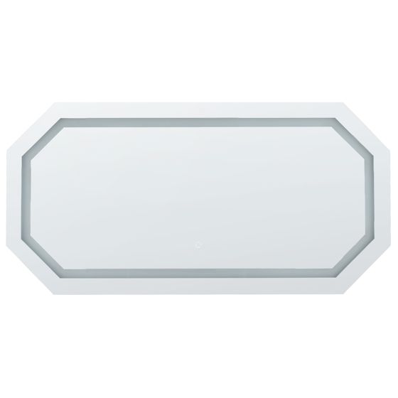 Badrumsspegel med LED LOCMARIAQUER 120 cm 60 cm Silver