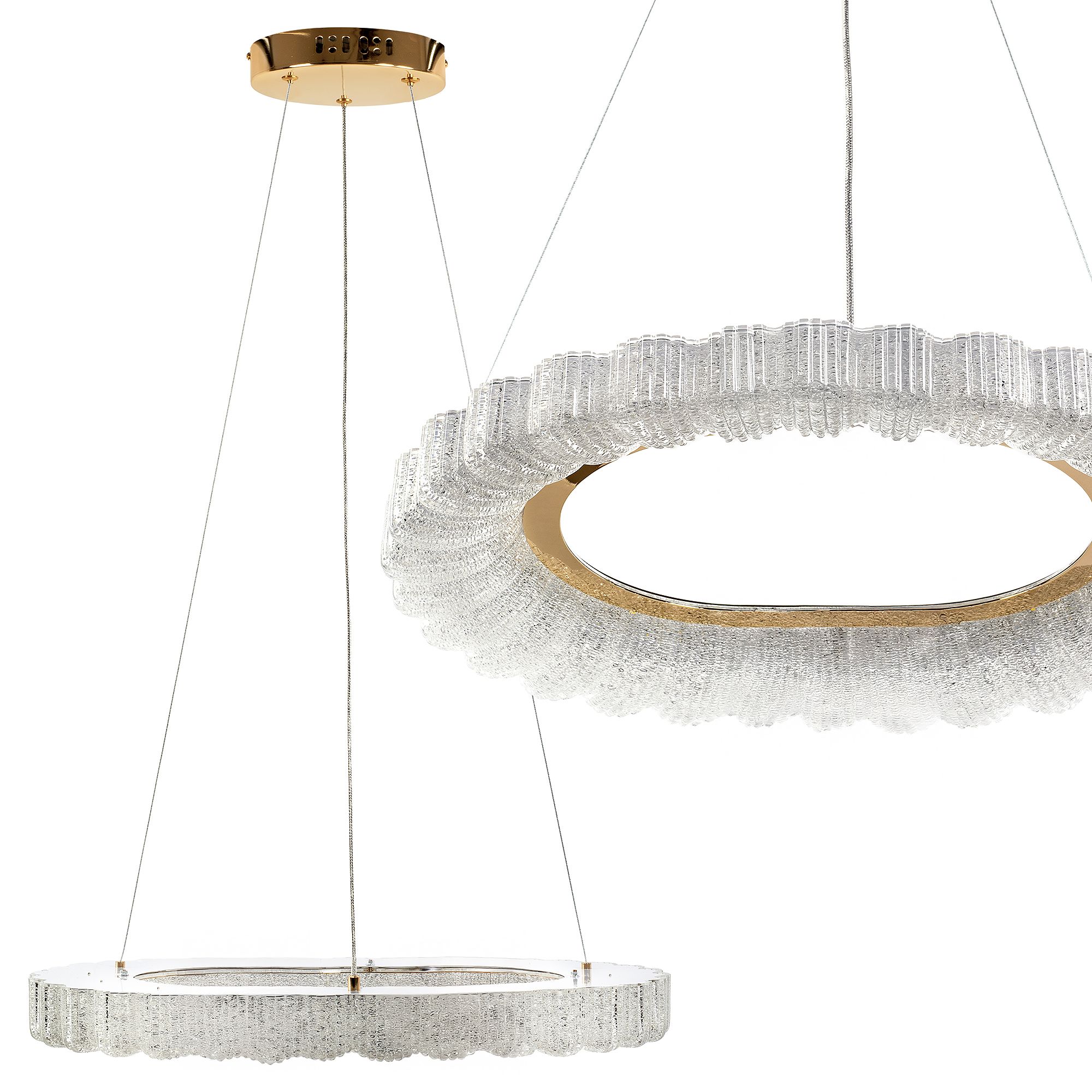 TOOLIGHT hängande taklampa MS019-CP 60CM LED Roséguld 60x60x5,5cm
