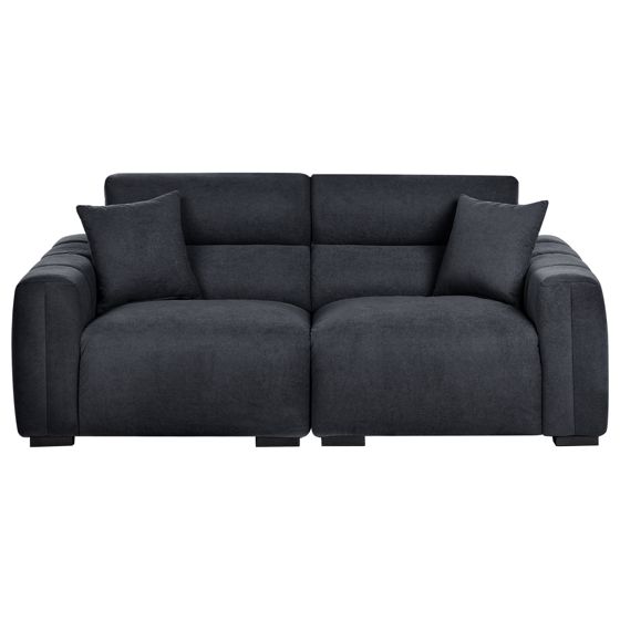 Soffa 3-sits FAUSKAN Svart