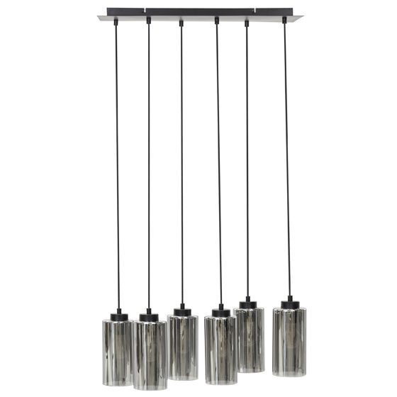Pendellampa PURIRI Glas Grå
