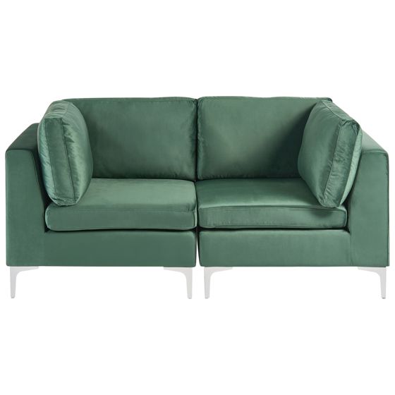 Modulsoffa 2-sits EVJA Sammet Grön