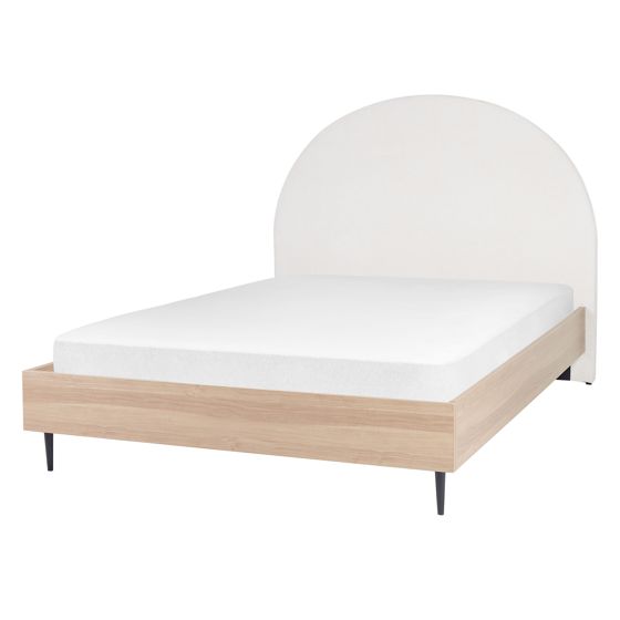 Säng med lamellram MILLAY 140 x 200 cm Off-White