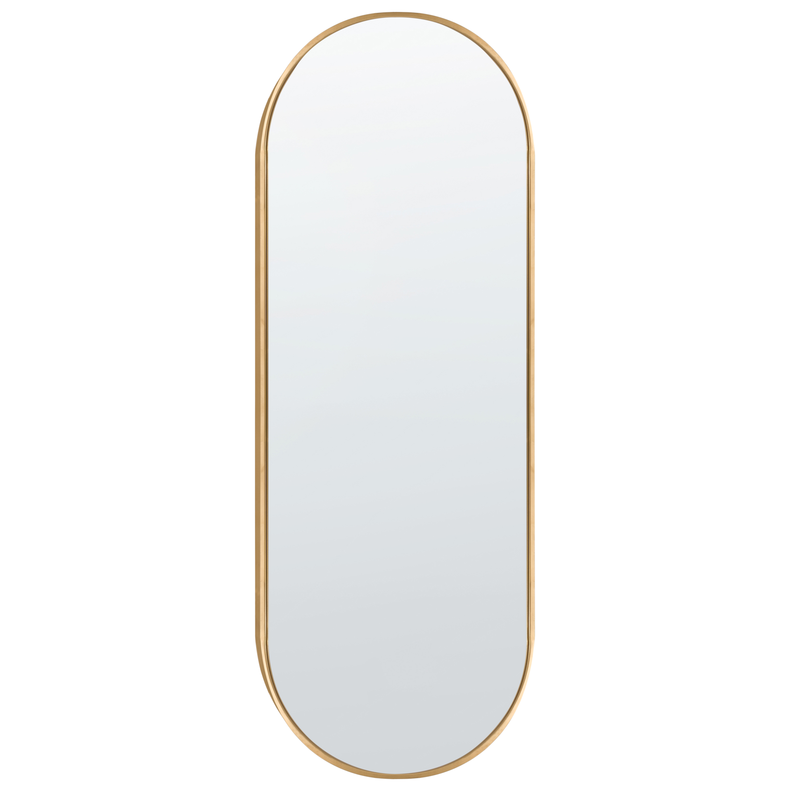 Väggspegel AZEVILLE 46 cm 122 cm Metall Guld