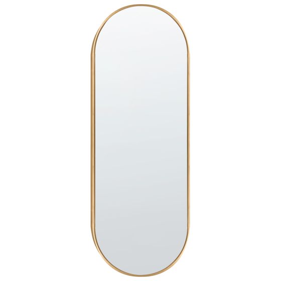 Väggspegel AZEVILLE 46 cm 122 cm Metall Guld