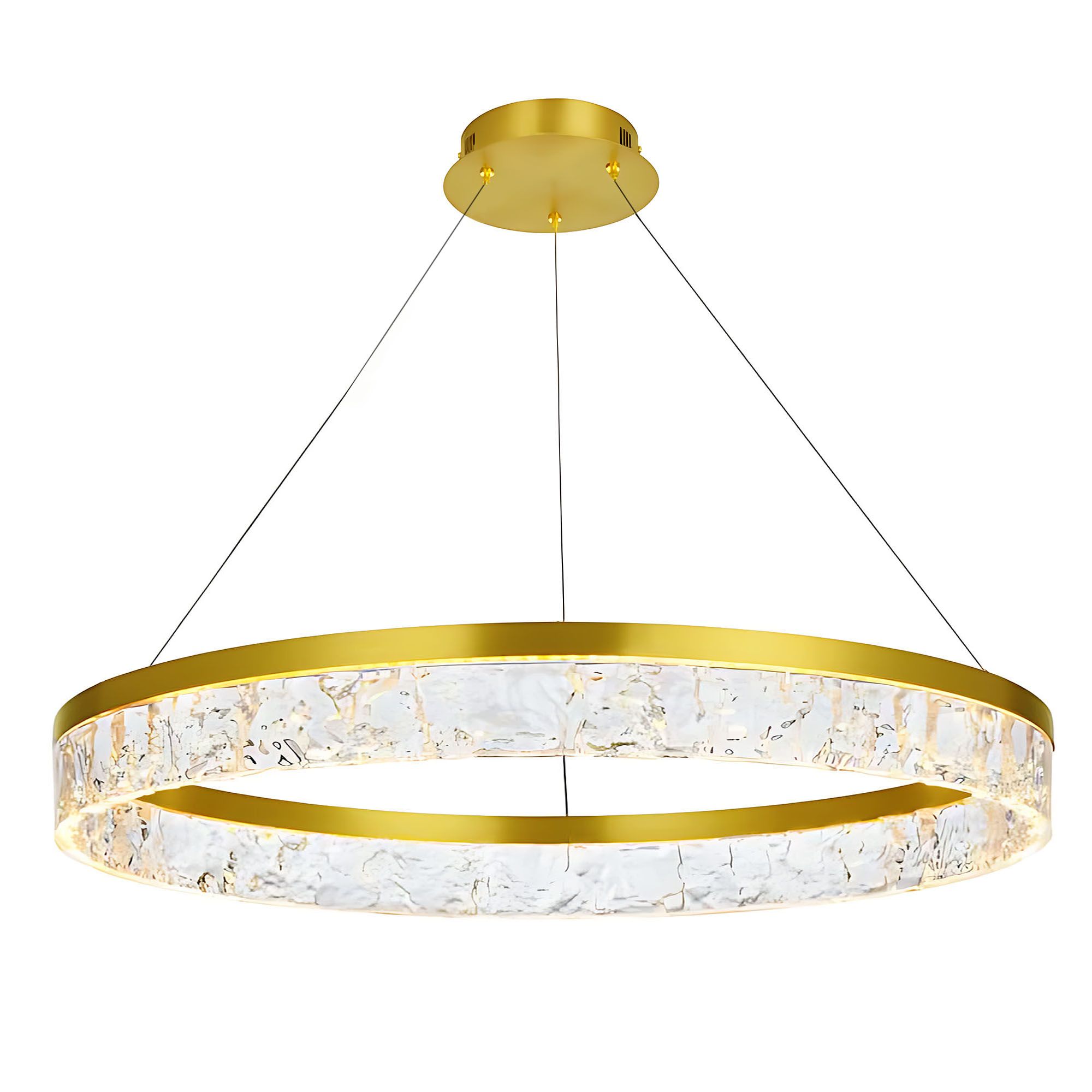 TOOLIGHT hängande taklampa LHJ047-CP 80cm Gyllene 80x6,5x80cm