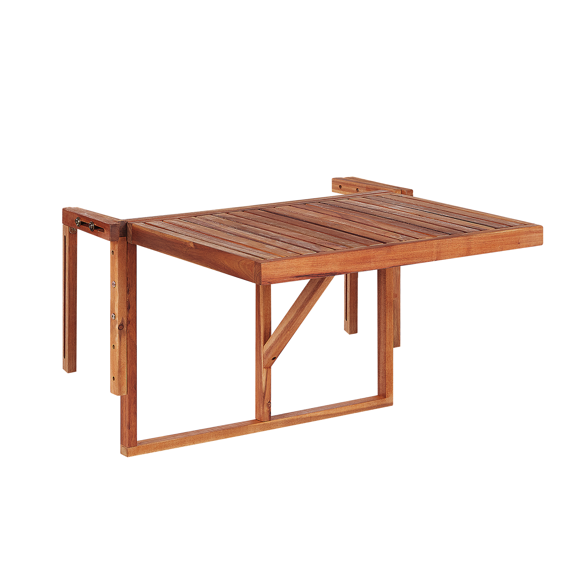 Balkongbord Fällbar UDINE 70 cm 69 cm Akaciaträ Brun