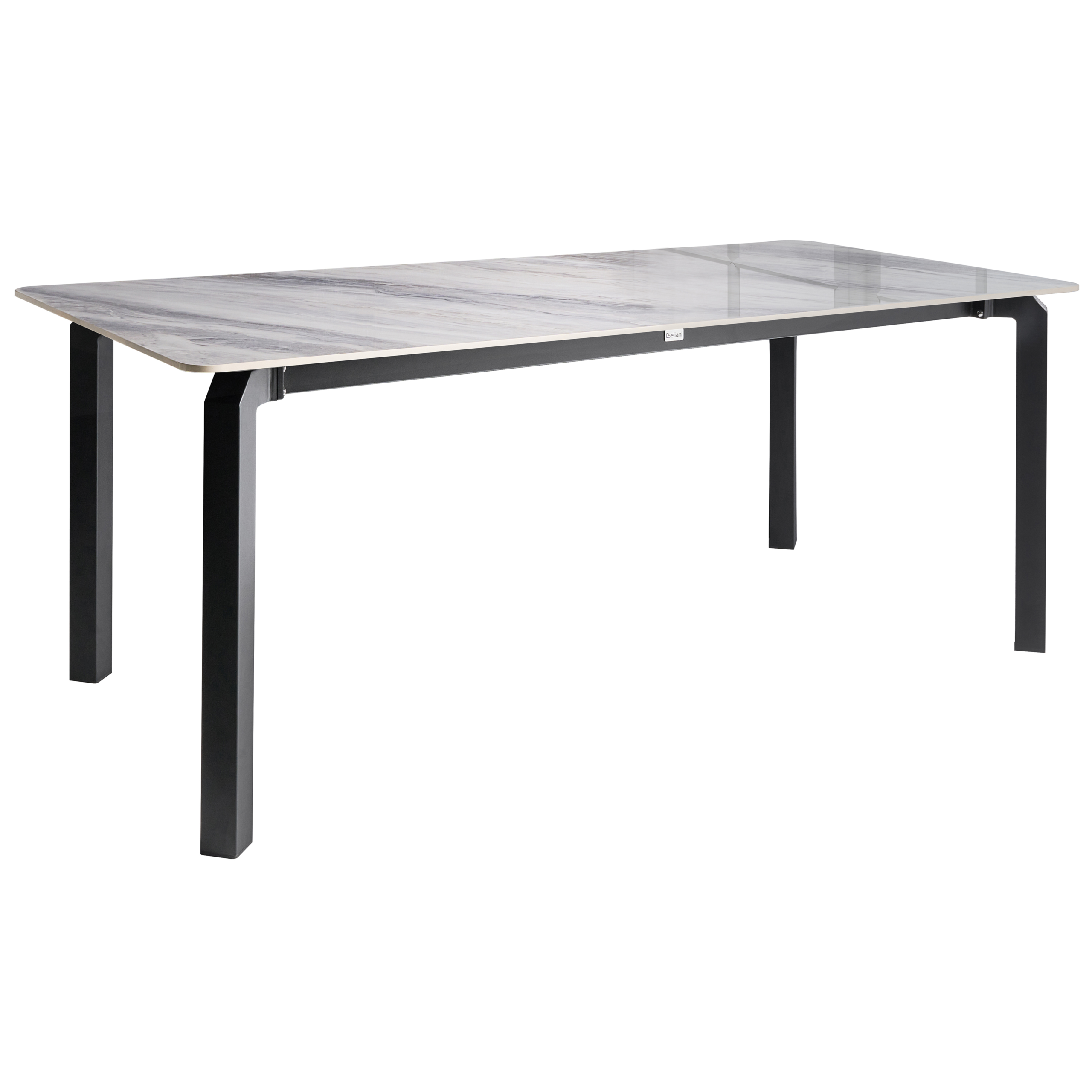 Trädgårdsmatbord FELETTO 180 cm 90 cm Sten Grå marmor