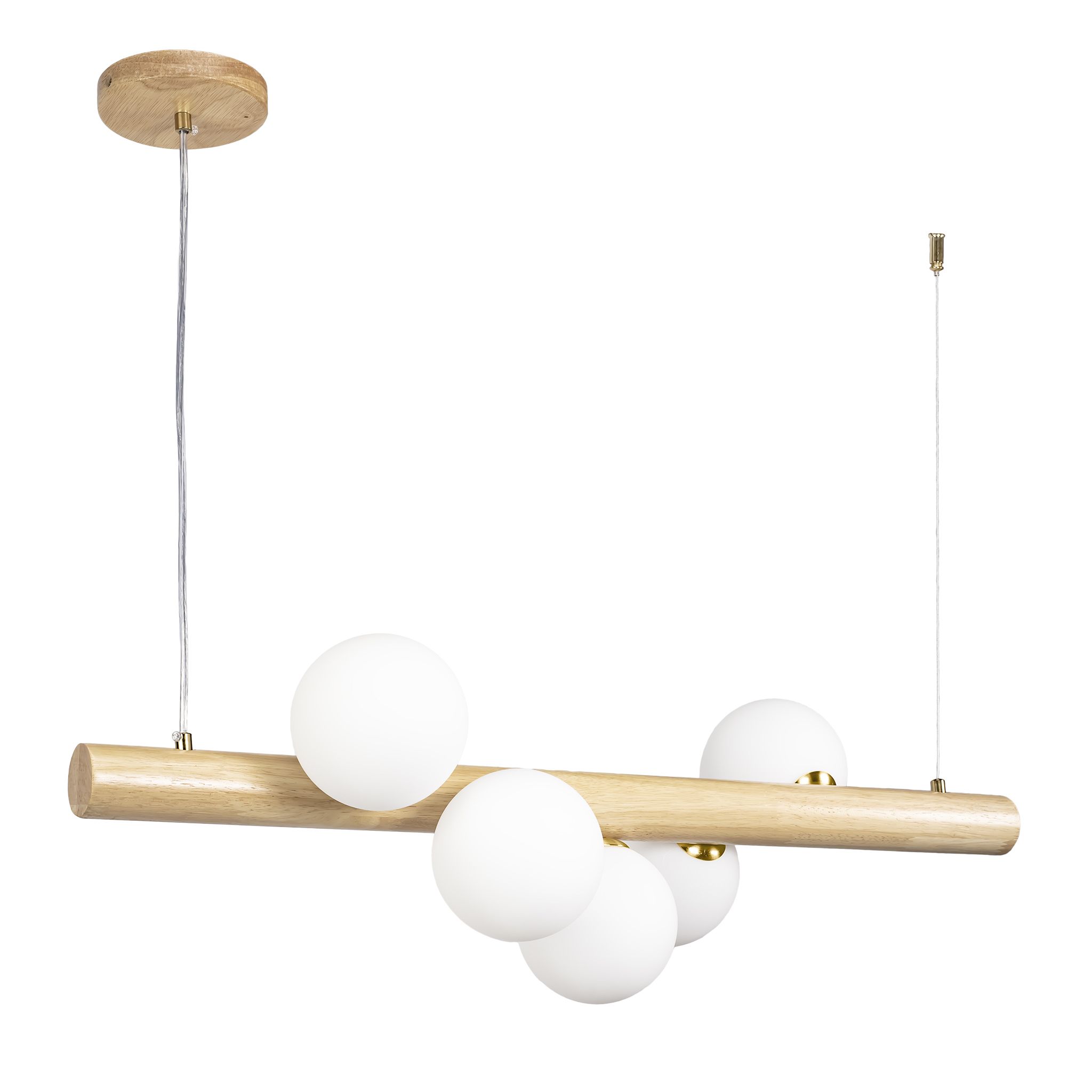 TOOLIGHT pendellampa APP1906-5CP, Vit, 80x5x85cm