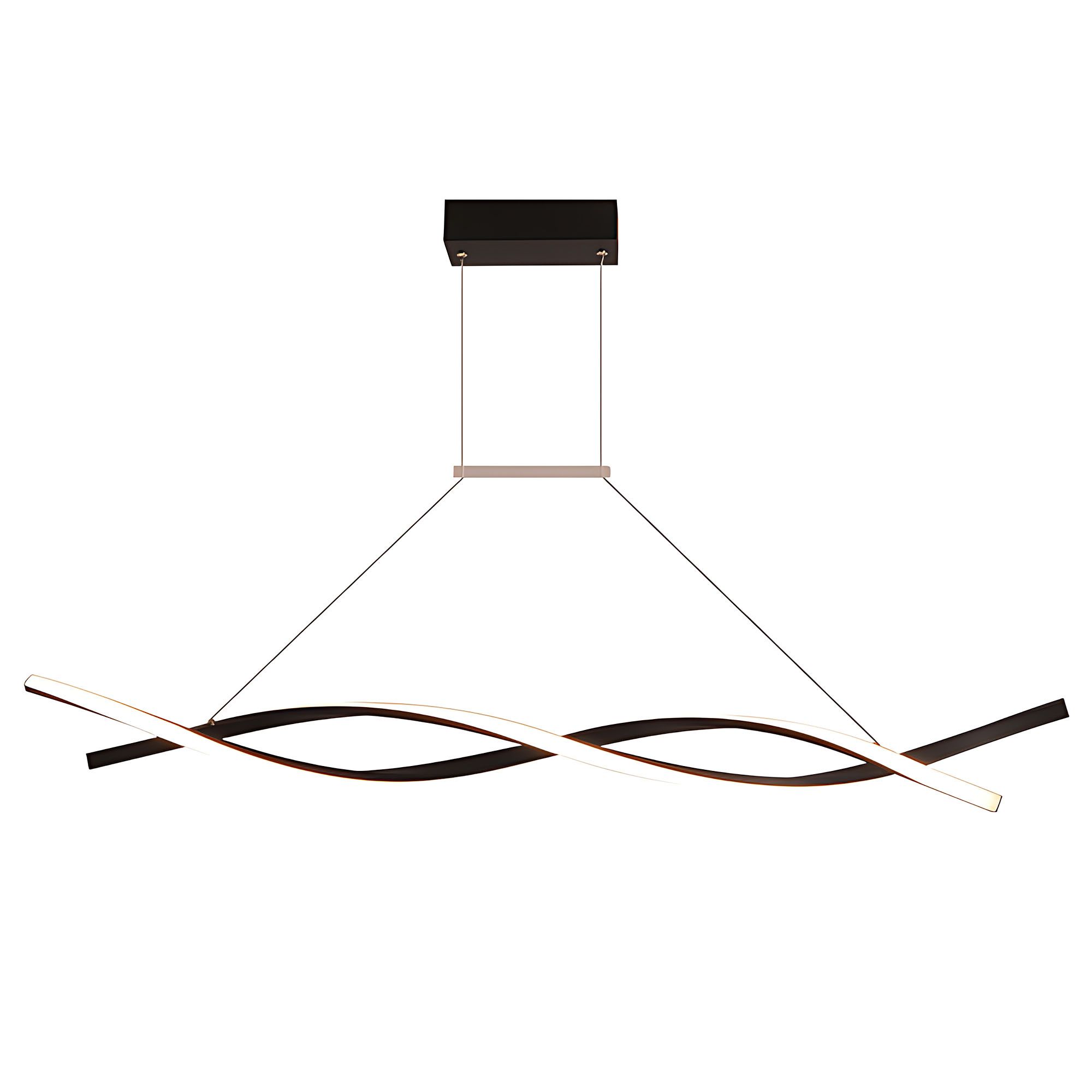 TOOLIGHT hängande taklampa LHJ020-CP LED Svart 15x15x120cm