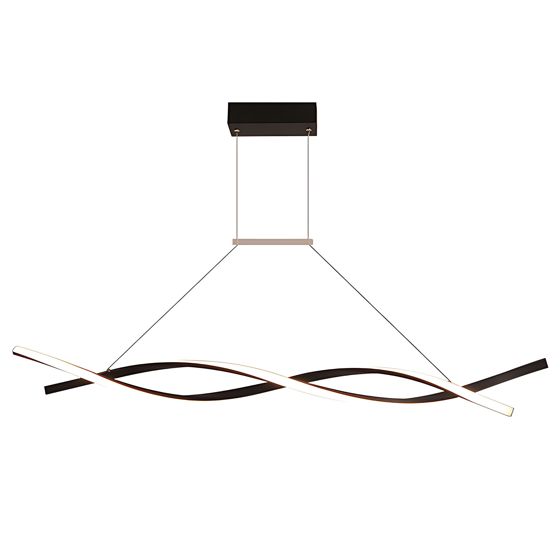 TOOLIGHT hängande taklampa LHJ020-CP LED Svart 15x15x120cm