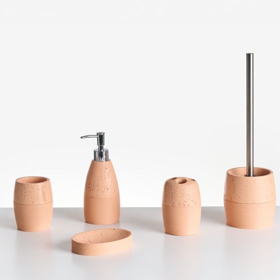 Set med badrumstillbehör i 5 delar YARAPA Orange