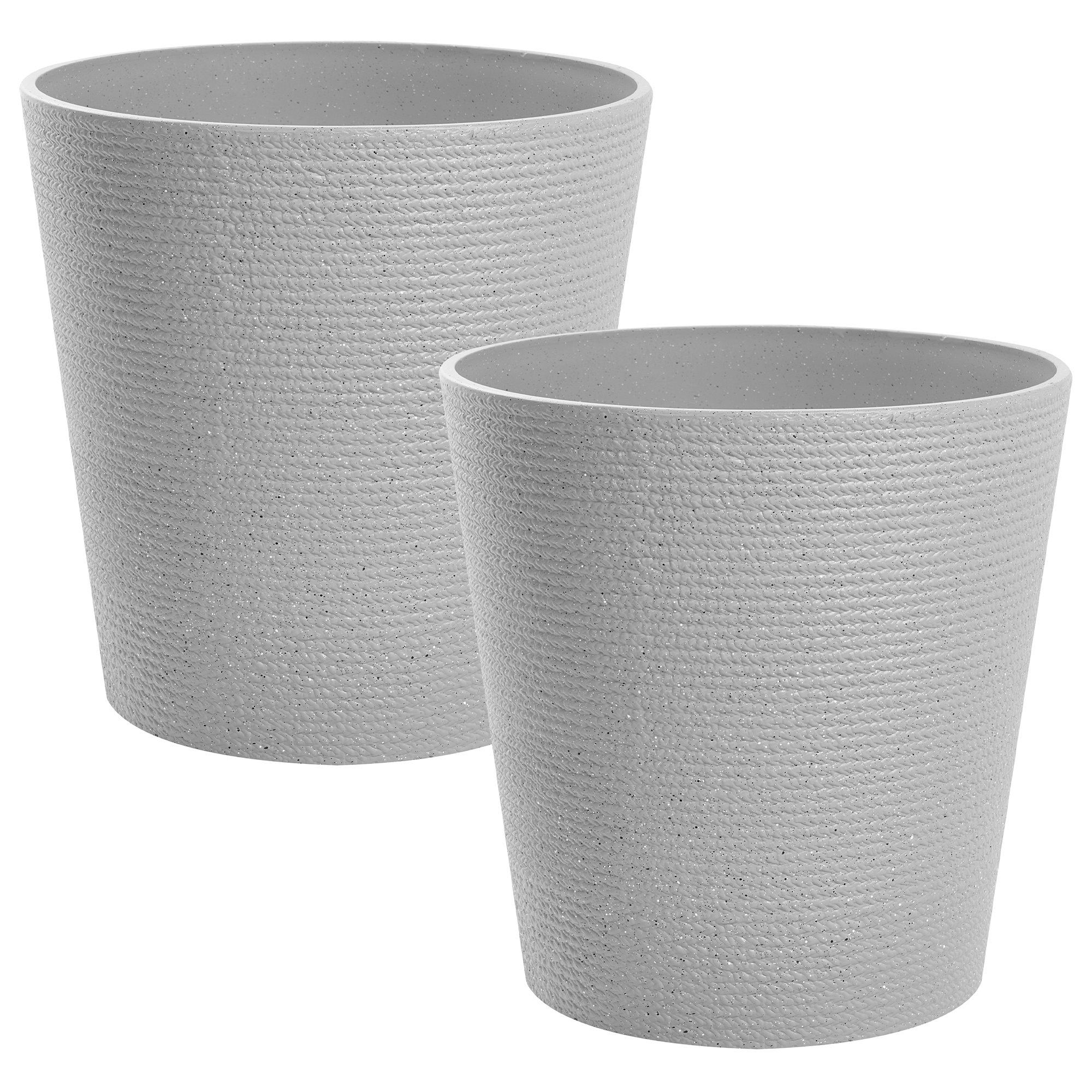 Set med 2 växtkrukor ARMERIA 50 cm Grå
