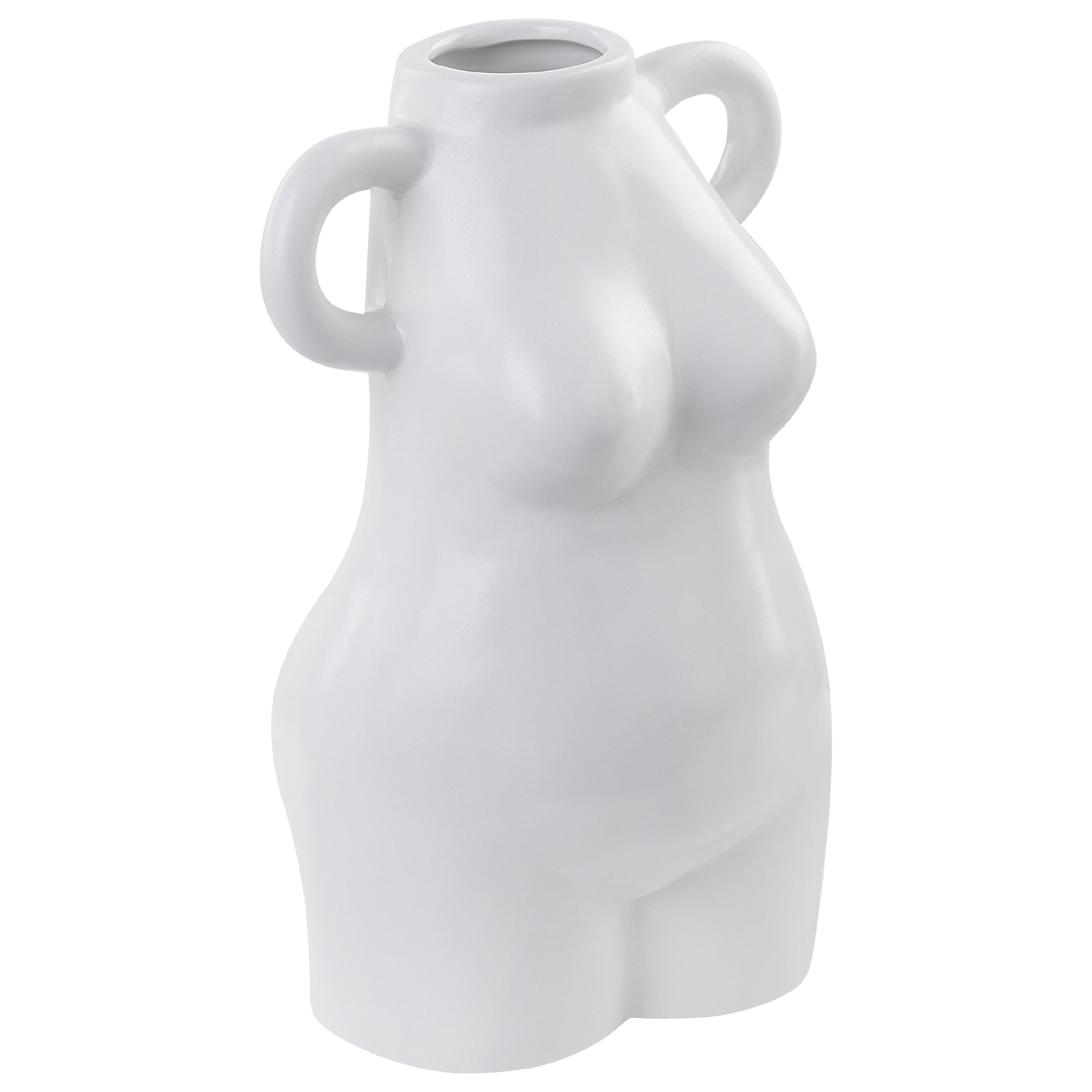 Blomvas AIGIO 25 cm Keramik Vit