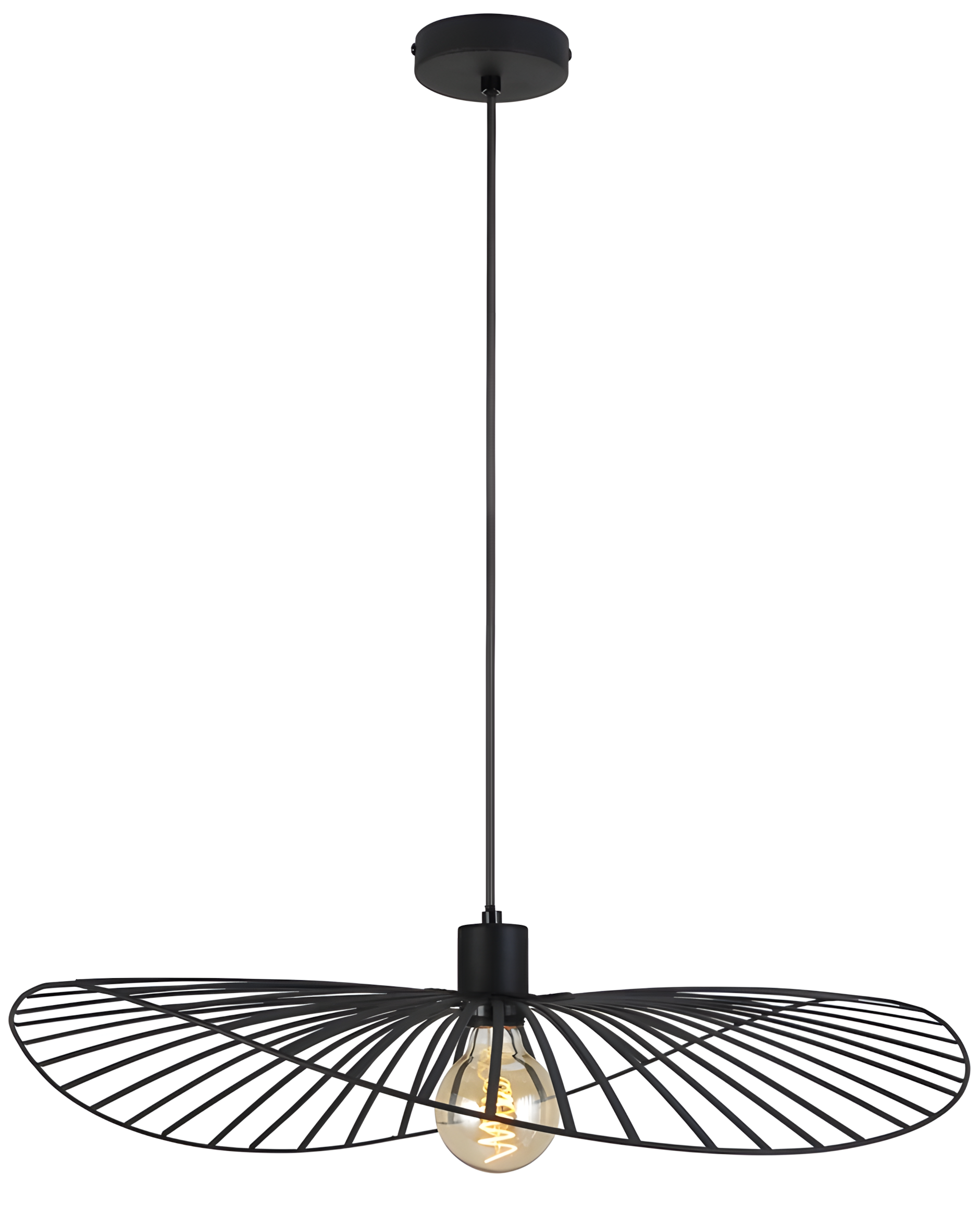 TOOLIGHT hängande taklampa APP1841-1CP Svart 61x61x13,5cm