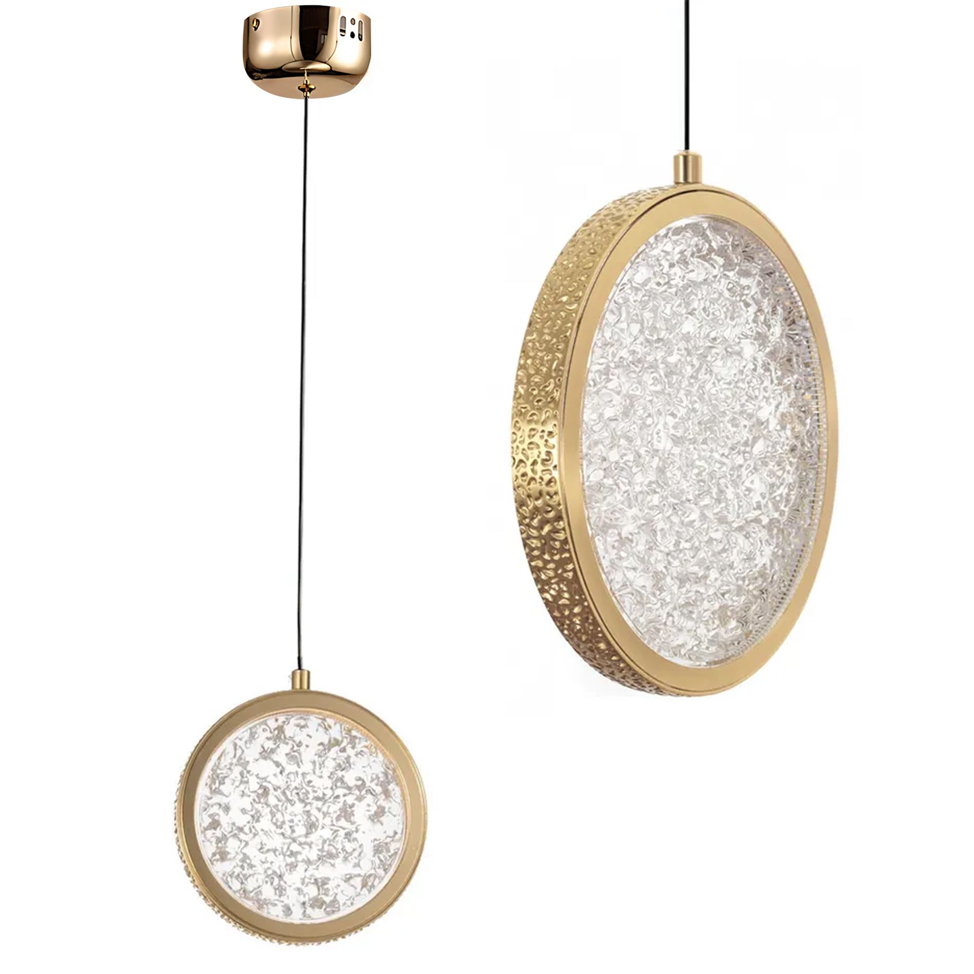 TOOLIGHT hängande taklampa LHJ100-1CP LED Guld 2x20x20cm