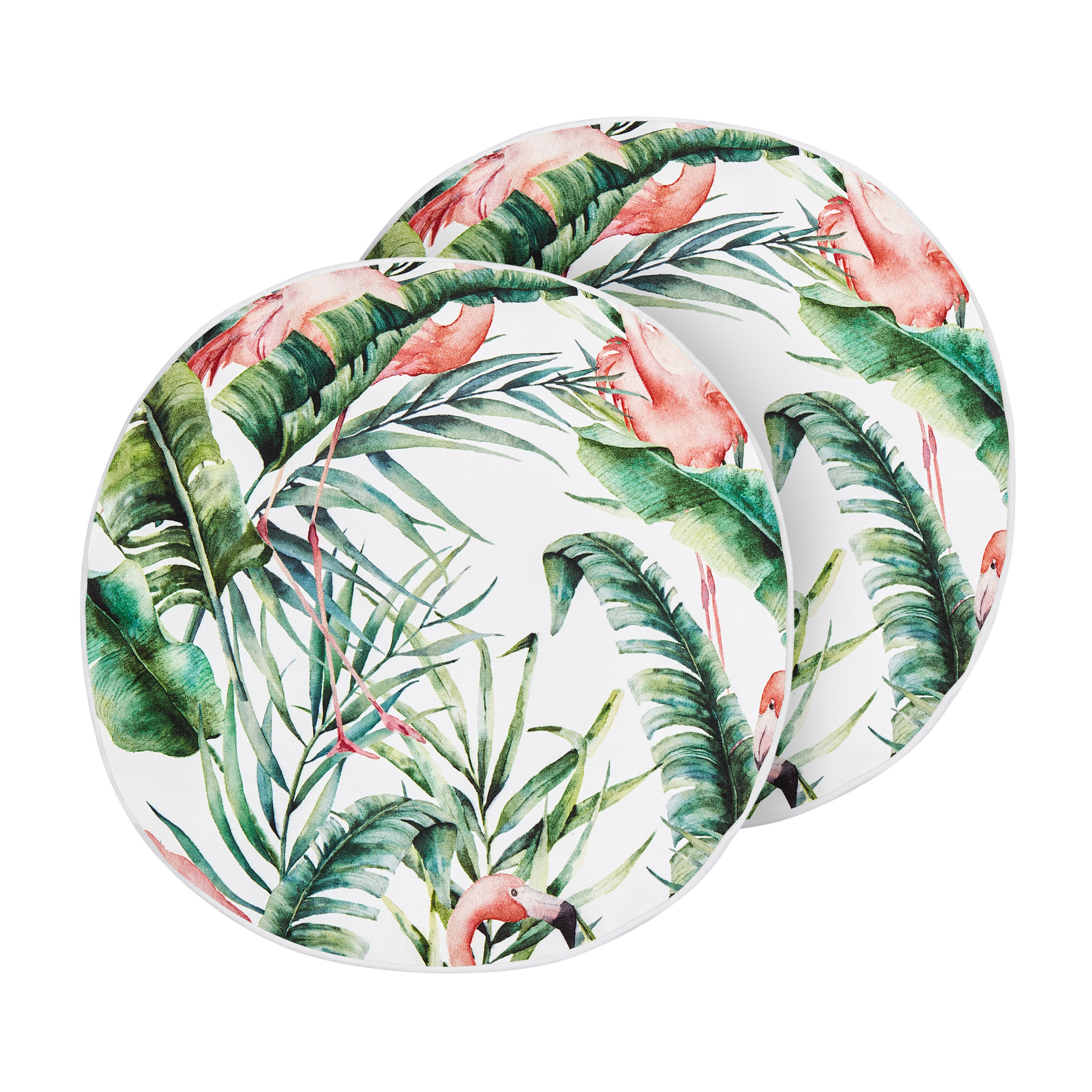 Set med 2 utomhusdynor ELLERA Djurtryck 40 x 40 cm Grön