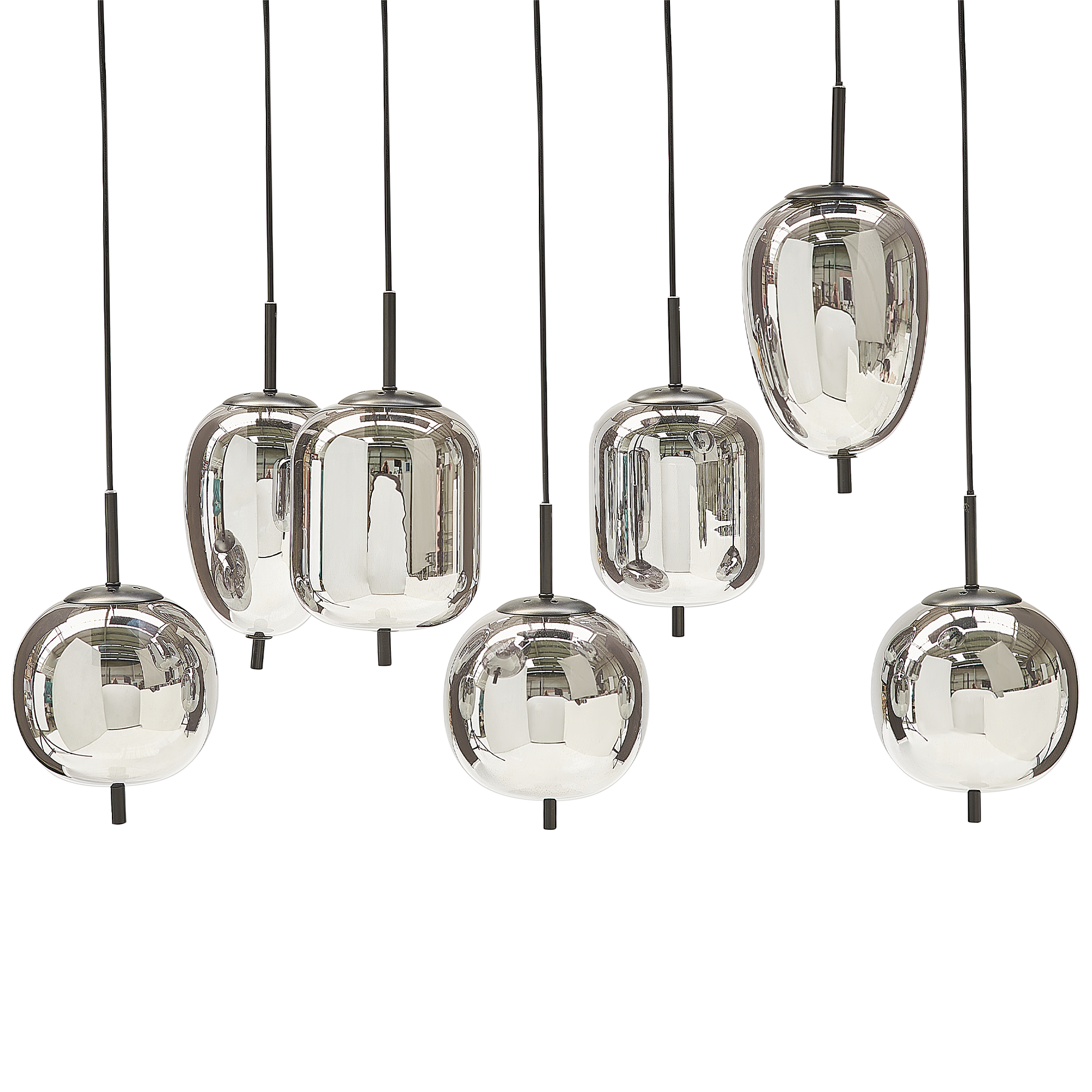 Pendellampa TARLO Glas Mässing