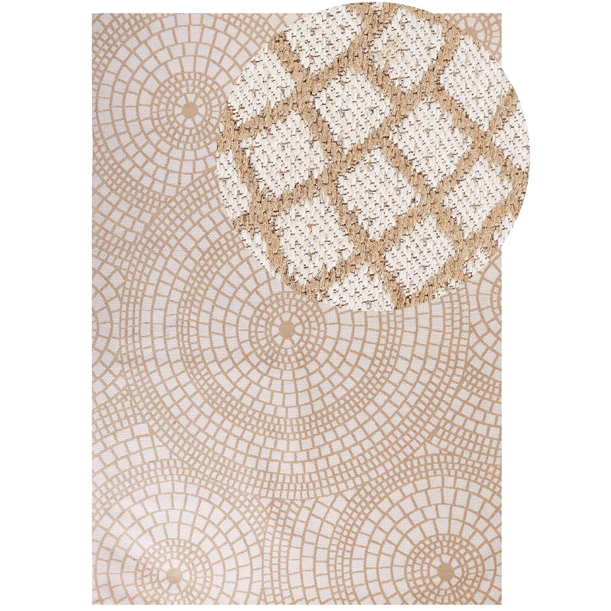 Matta ARIBA Vit Beige 160 x 230 cm Jute