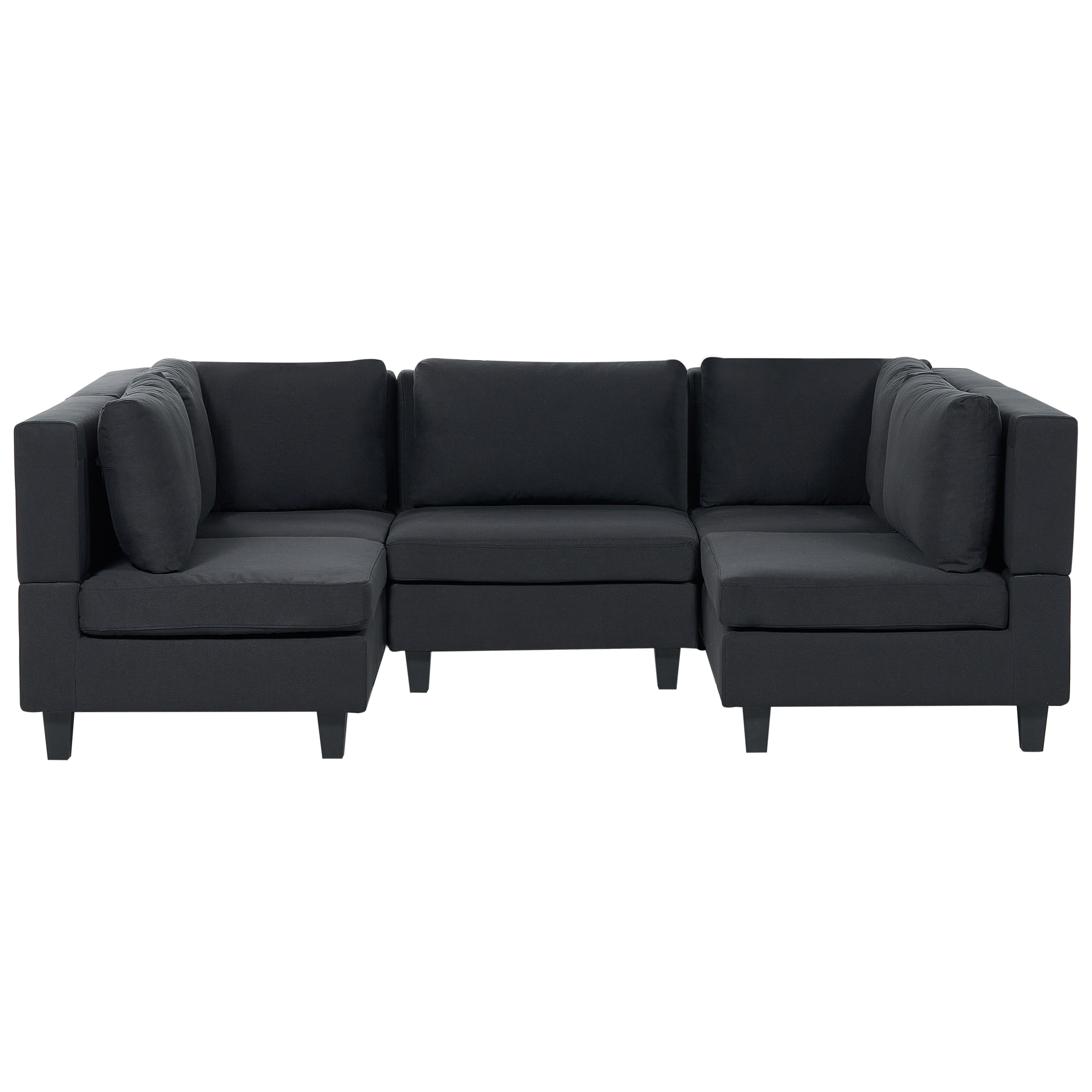 Modulär U-formad soffa 5-sits UNSTAD Svart