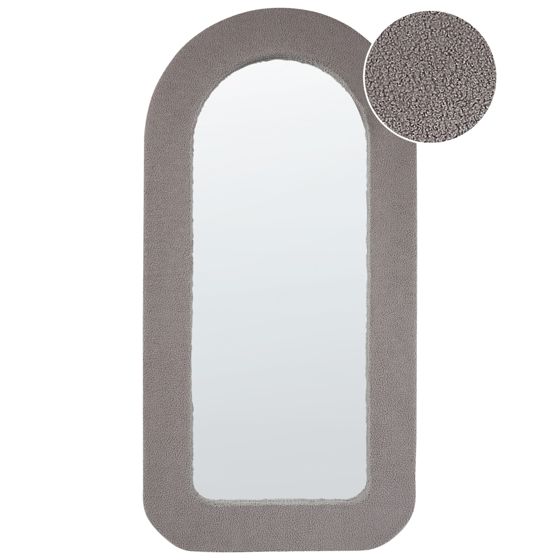 Väggspegel CERVON 60 cm 120 cm Bouclé Taupe
