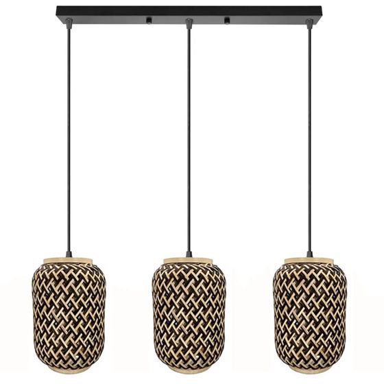 TOOLIGHT hängande taklampa APP1425-3CP Svart 76x16x24cm