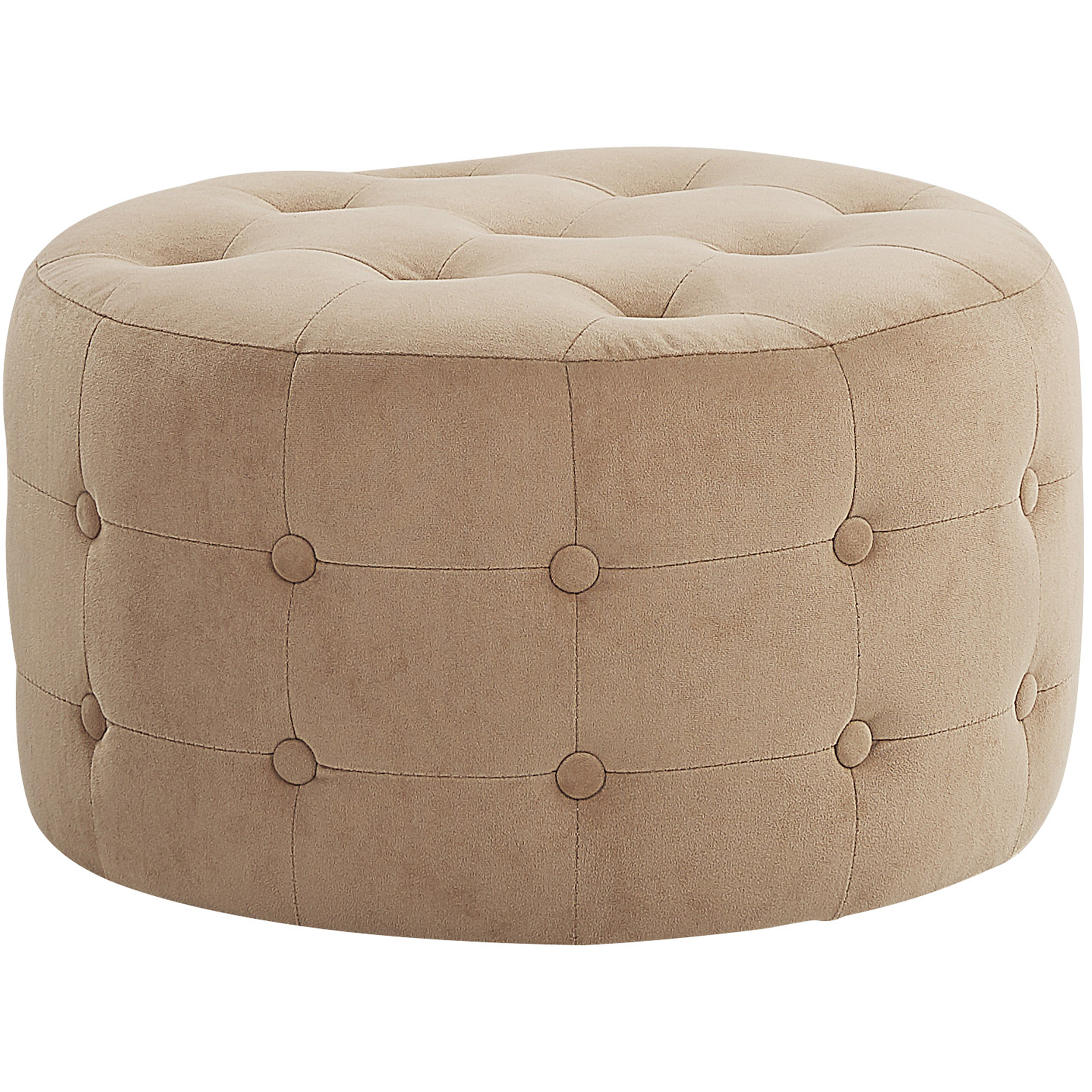 Sittpuff TAMPA Sammet Beige