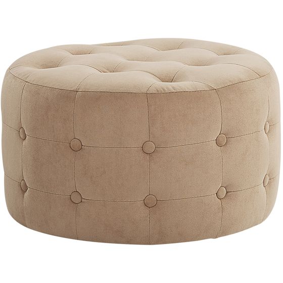 Sittpuff TAMPA Sammet Beige