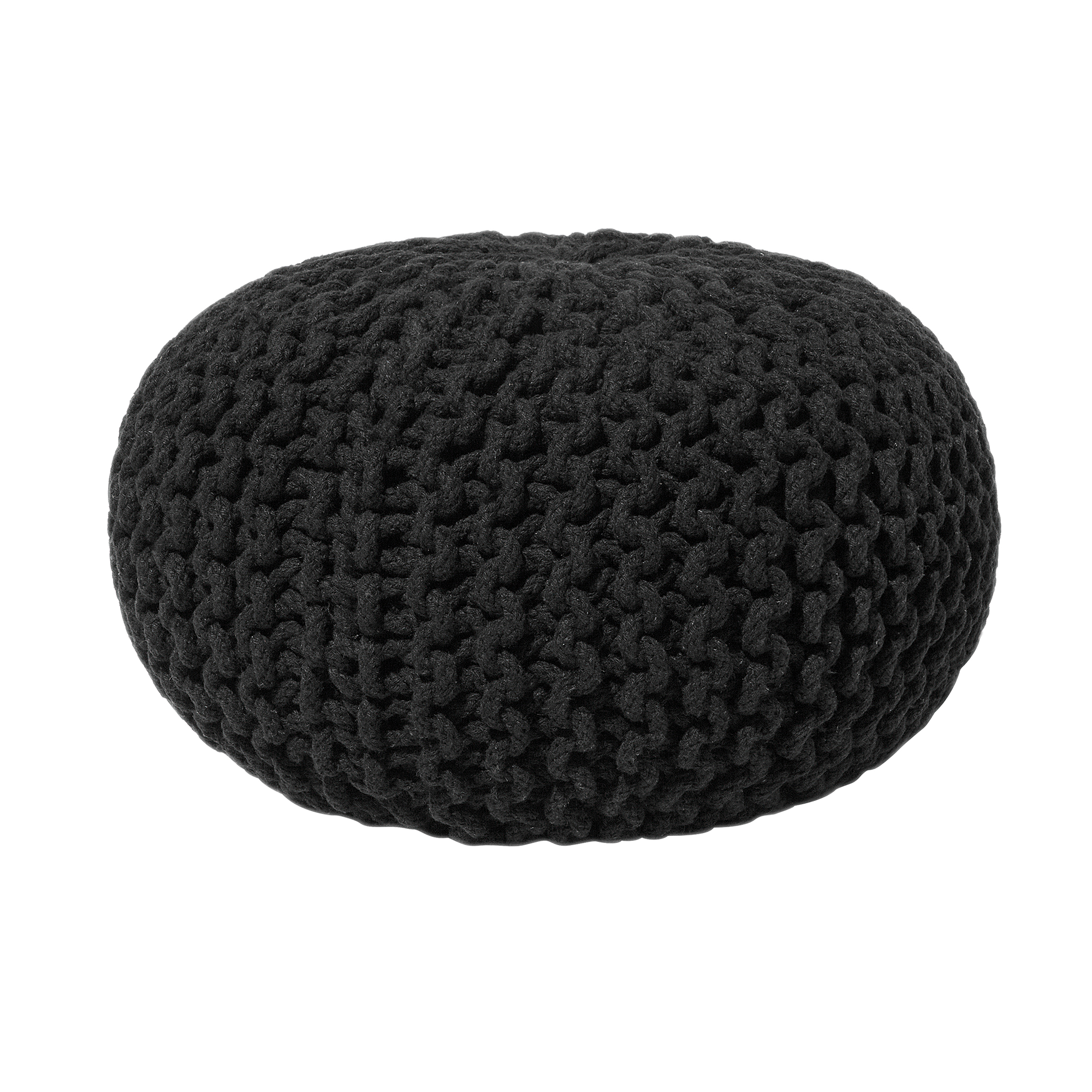 Sittpuff CONRAD Bomull Svart
