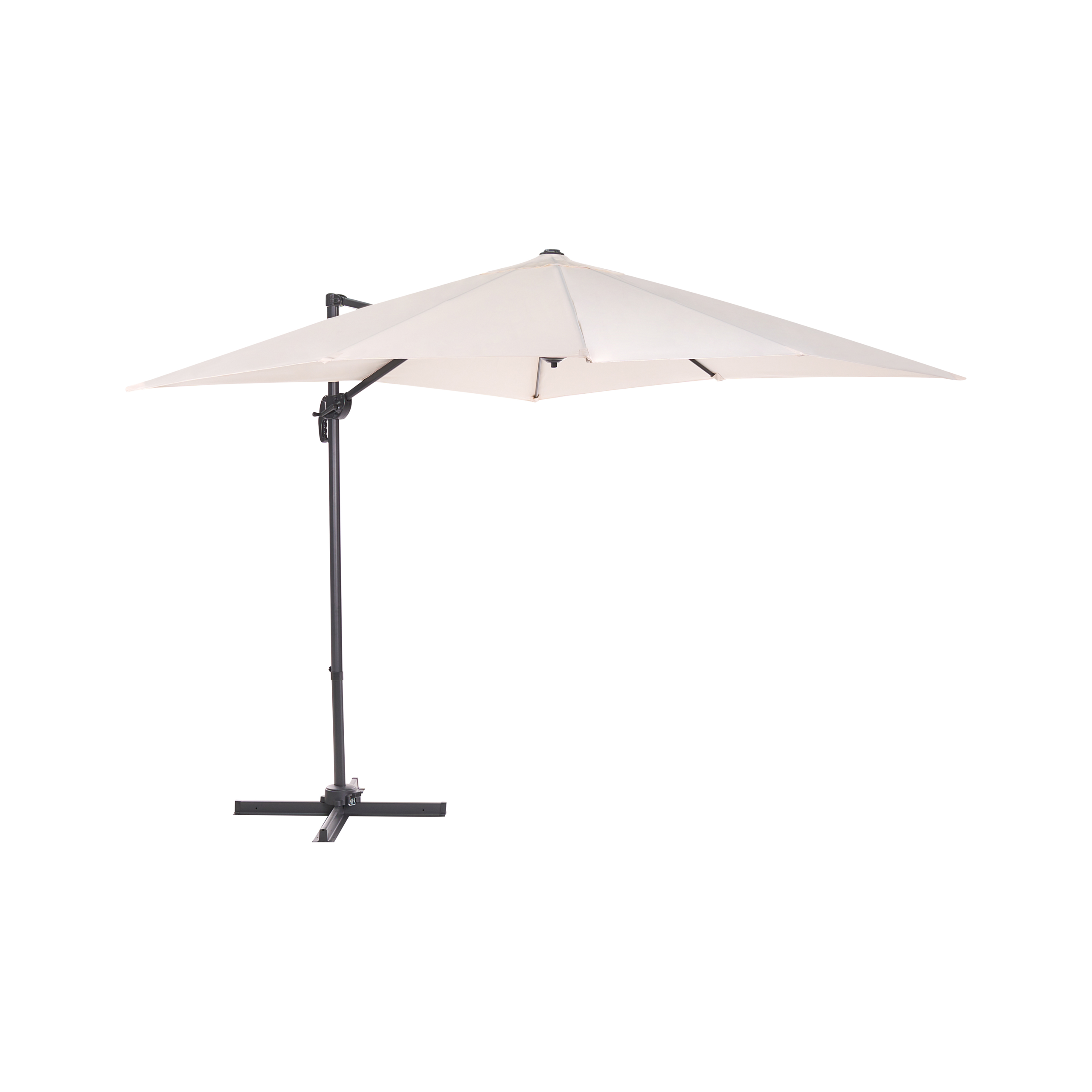 Frihängande parasoll 238 cm MONZA Ljusbeige