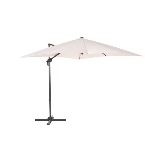 Frihängande parasoll 238 cm MONZA Ljusbeige