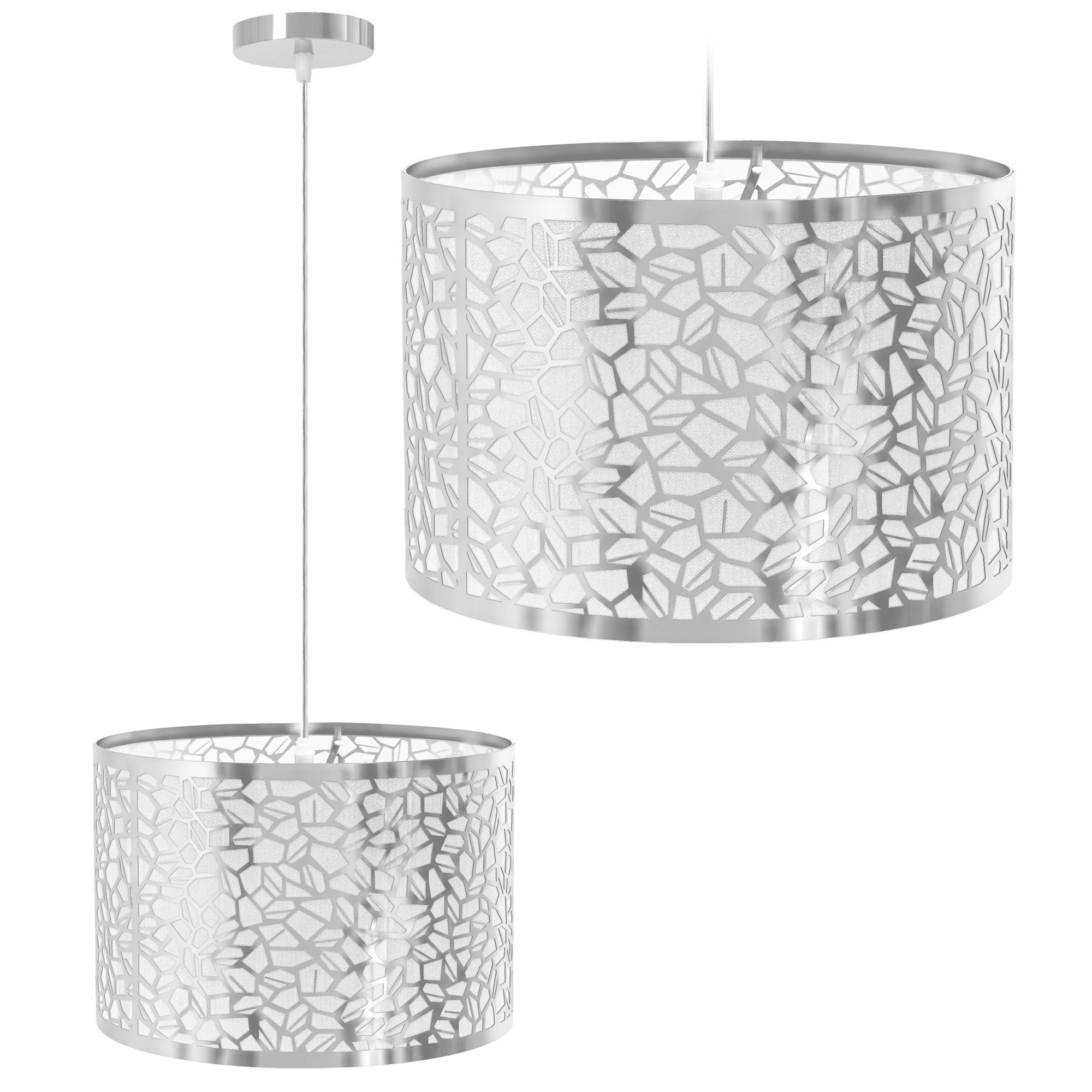 TOOLIGHT hängande taklampa APP1015-1CP Grå 30x30x20cm