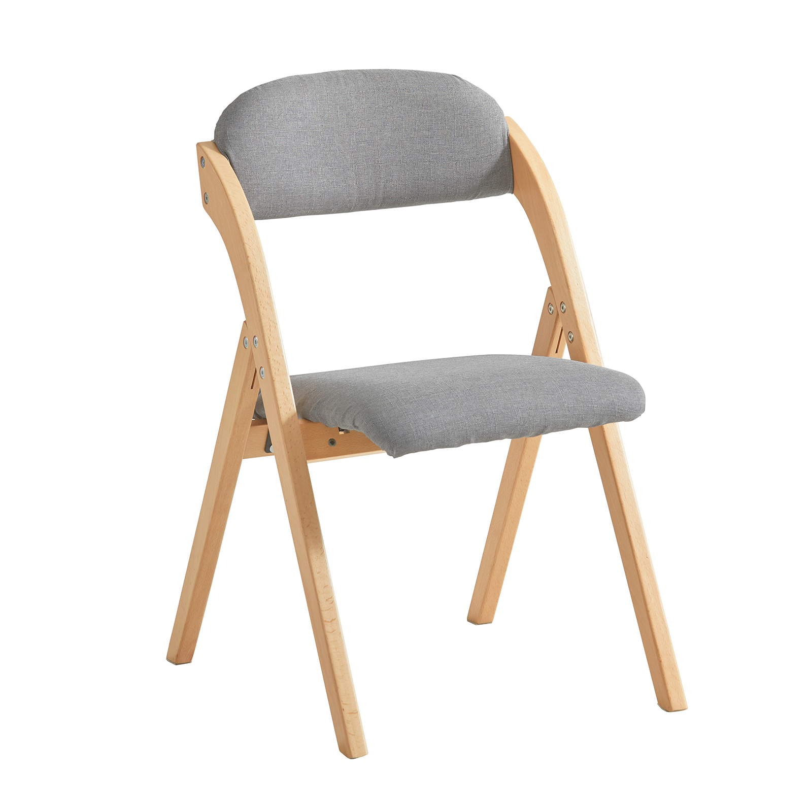SoBuy, Klappstol, Skrivbordsstol, Testad för 120 kg, grå, FST92-N