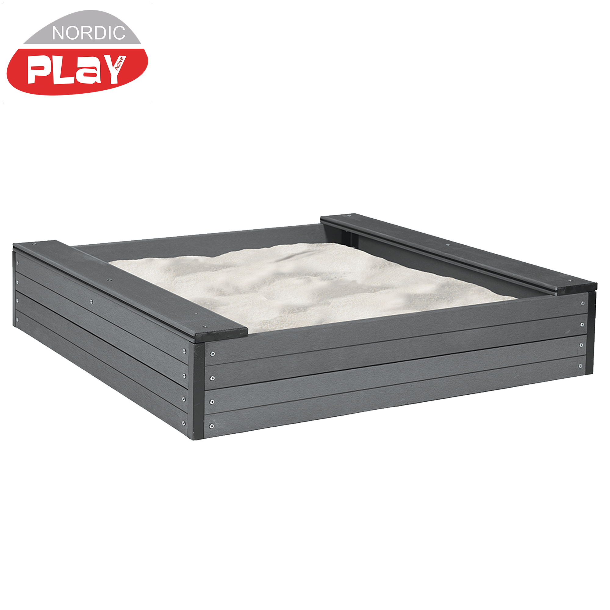 Sandlåda WPC 120 x 120 x 24 cm NORDIC PLAY