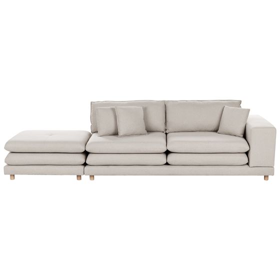 Soffa 2-sits HEDEN med fotpall Ljusbeige