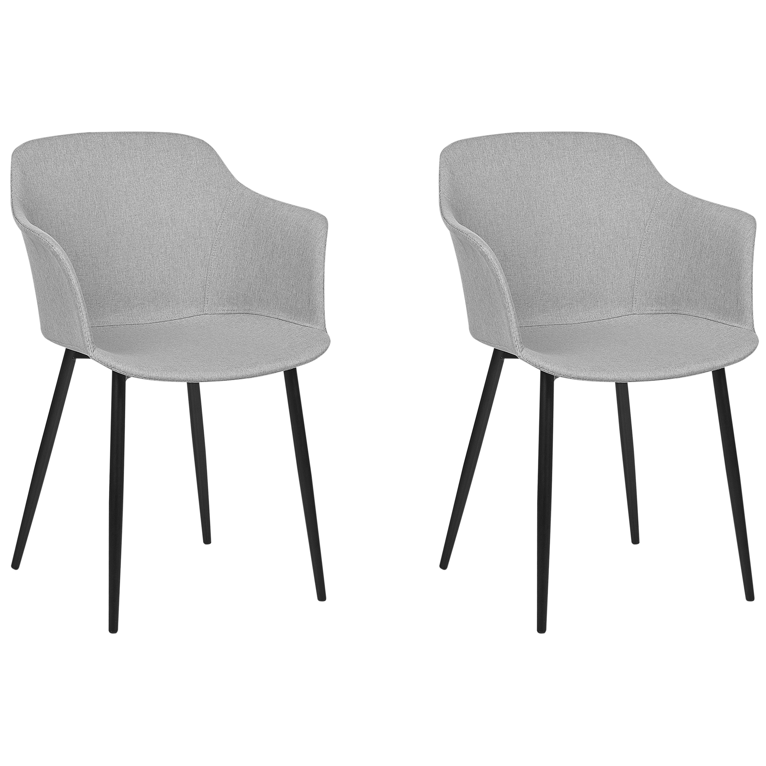 Set med 2 matstolar ELIM Ljusgrå