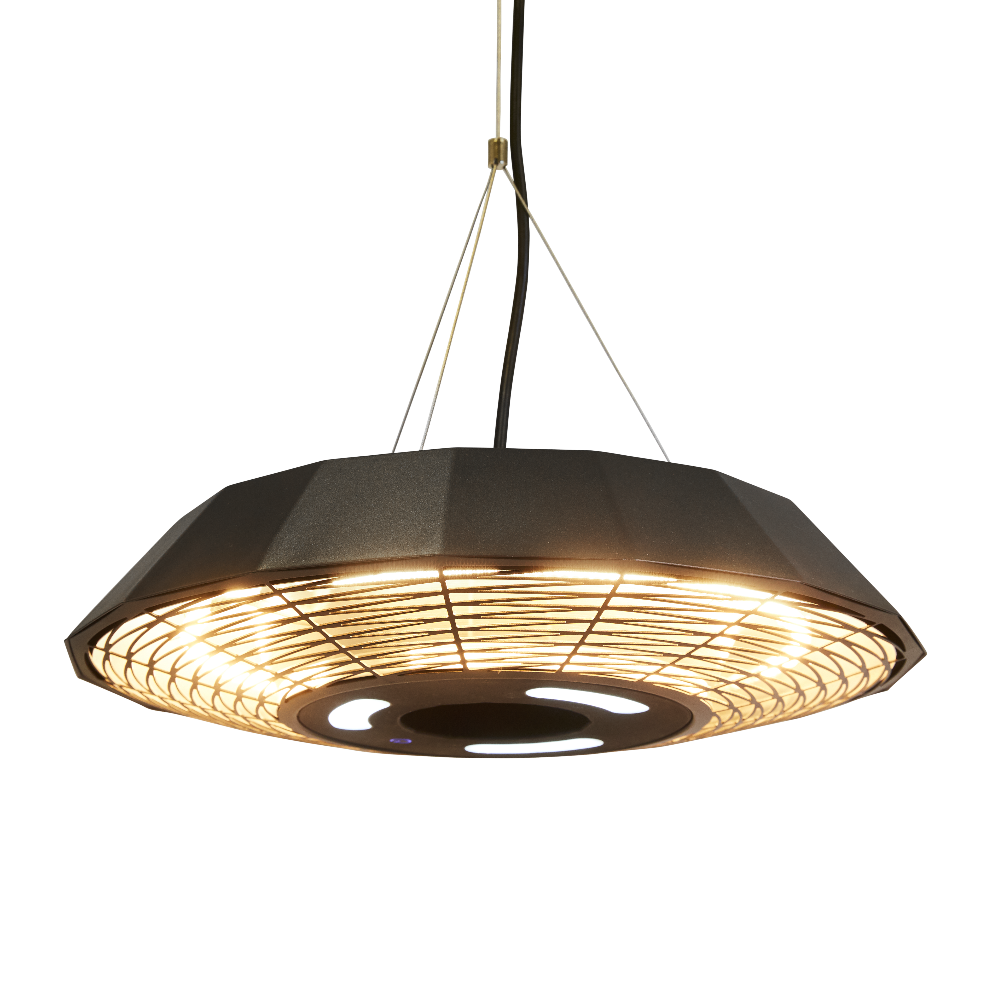 Terrassvärmare UFO takmodell 2000 W HORTUS, svart